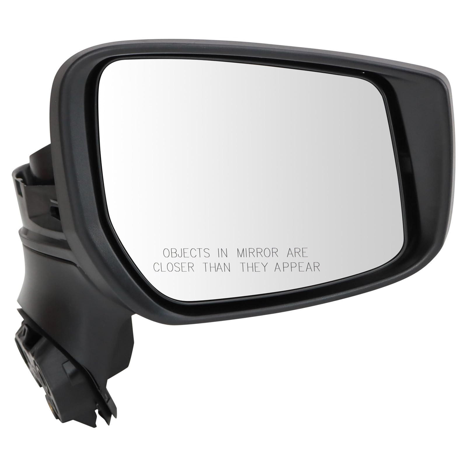 Amazon.com: Passenger Side Manual Mirror Smooth Black Paint to